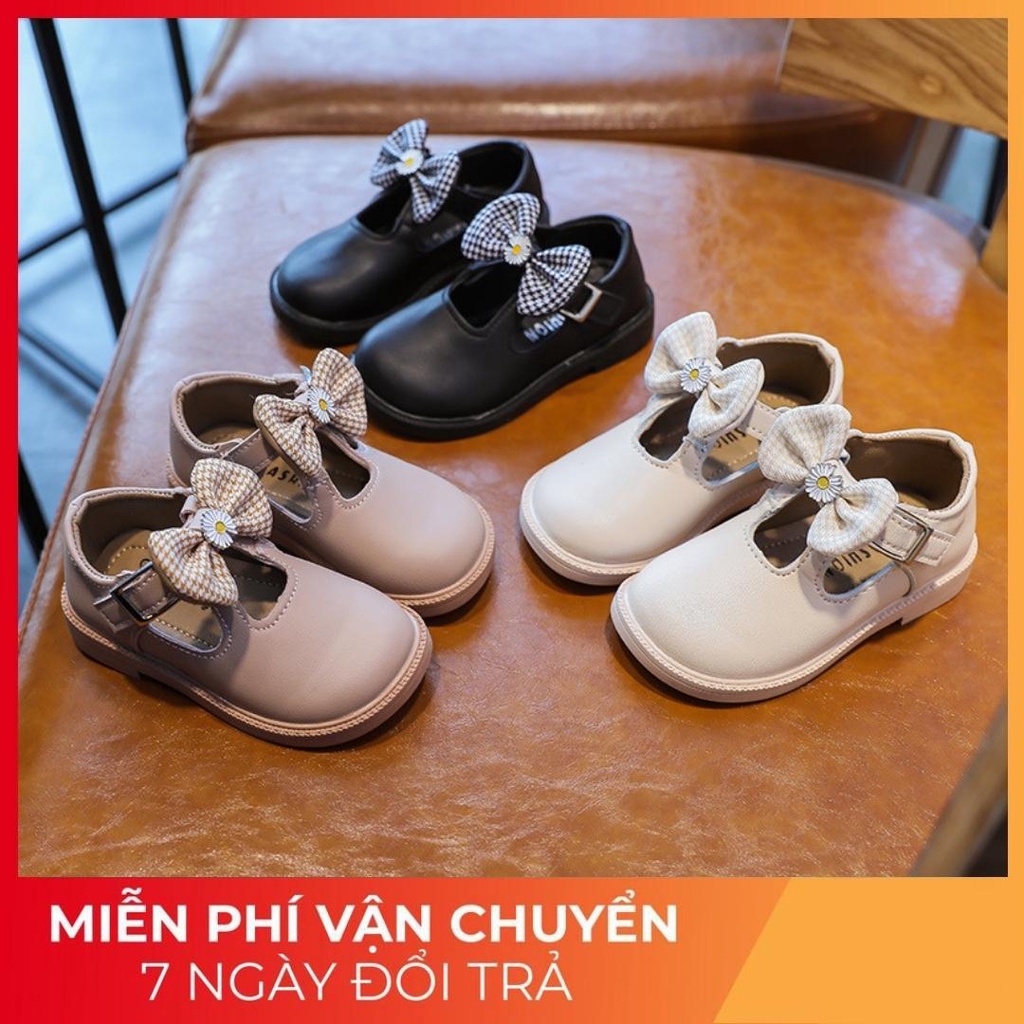 Giày nơ xinh xắn 2023 mã 206 Quảng Châu cao cấp cho bé từ 1 đến 6 tuổi
