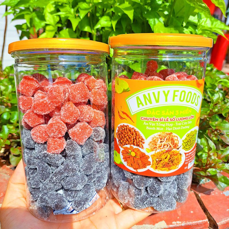 500gr Kẹo Dâu Tây mix Kẹo Dâu Tằm - Đặc Sản Đà Lạt