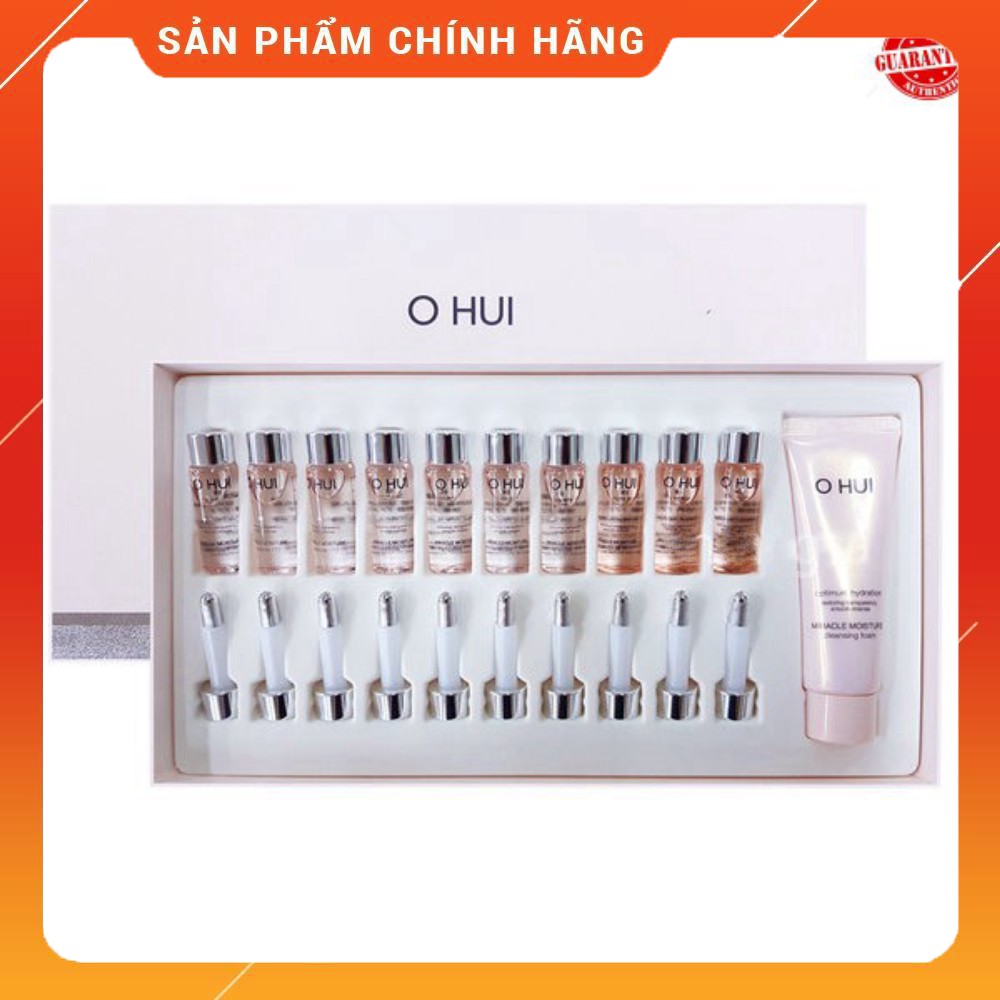 Set Dưỡng Ẩm Miracle Moisture Ampoule 777 Special Set gồm 9 ống và 1 sữa rửa mặt