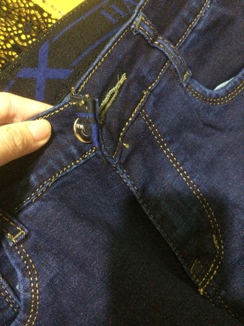 Quần jeans trung niên lưng thun siêu co giãn