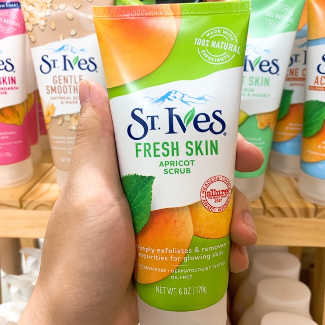 Tẩy tế bào chết St.Ives Fresh Skin Apricot Scrub ( 170g )