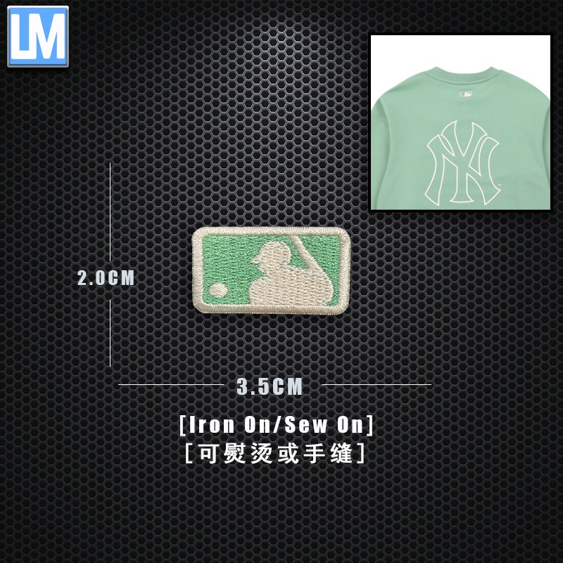 Miếng Dán Ủi Quần Áo Thêu Chữ Mlb Cá Tính