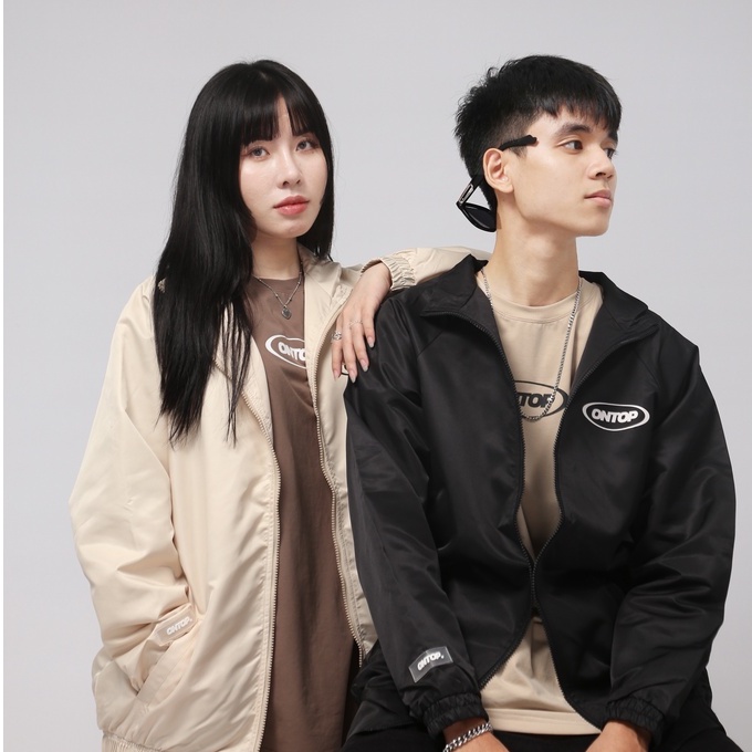 Áo khoác dù nam form rộng local brand ONTOP cổ trụ SP Jacket O18-AK3