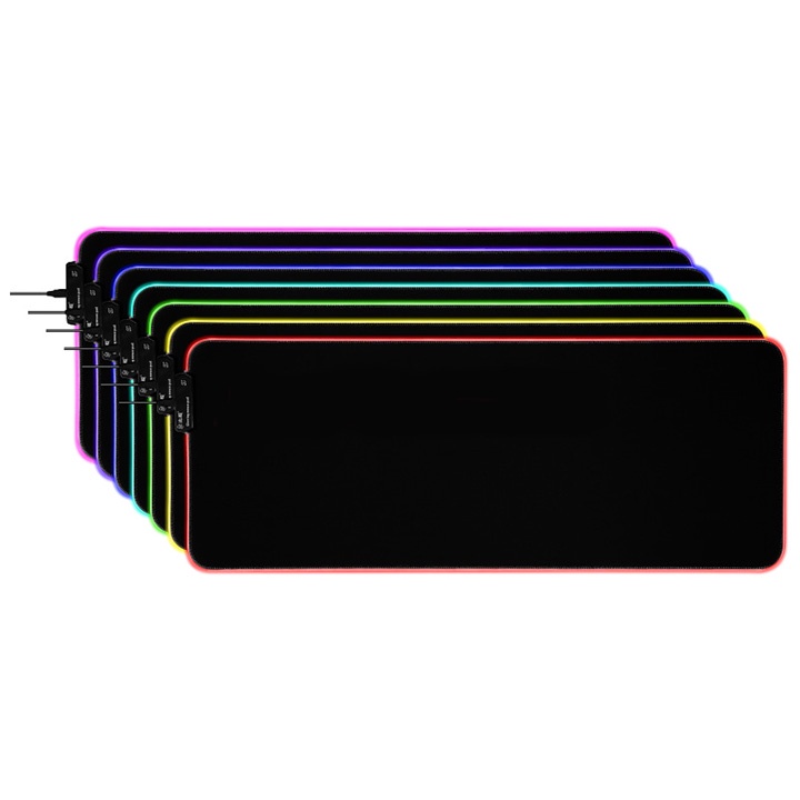 Miếng Lót Chuột Gaming RGB Bo Viền Led Sáng Cỡ Lớn 80x30cm