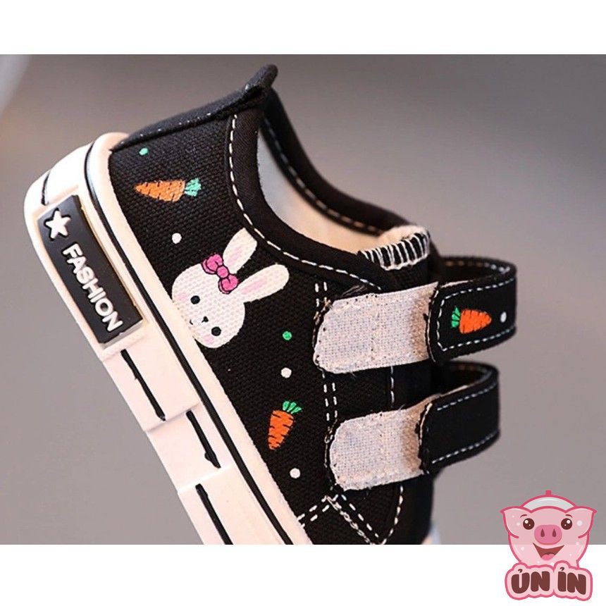 Giày Cho Bé Trai Bé Gái - Giày thể thao quai dán hình Thỏ cà rốt dễ thương đế siêu êm nhẹ phong cách Hàn Quốc M2128