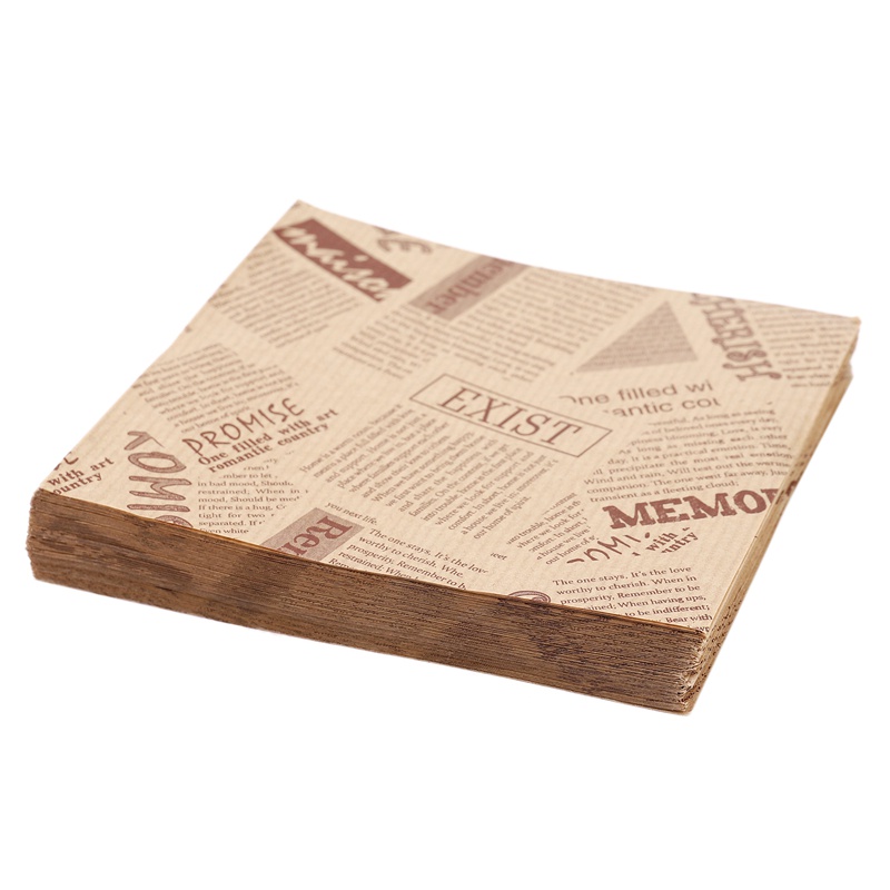 Set 100 Túi Giấy Đựng Bánh Donut 12x12cm