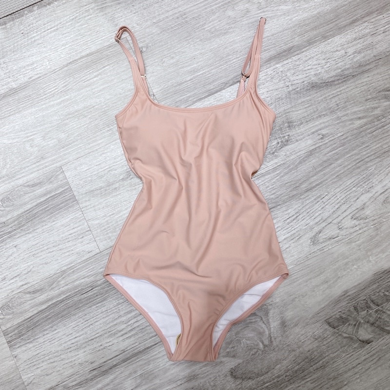 Bikini liền , đồ bơi nữ 1 mảnh hai dây basic