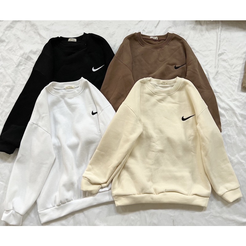 [Mã 12FASHIONSALE giảm 12% đơn 99K] [SALE] ÁO SWEATER N.I.KE THÊU FORM RỘNG (ảnh thật/video) | BigBuy360 - bigbuy360.vn