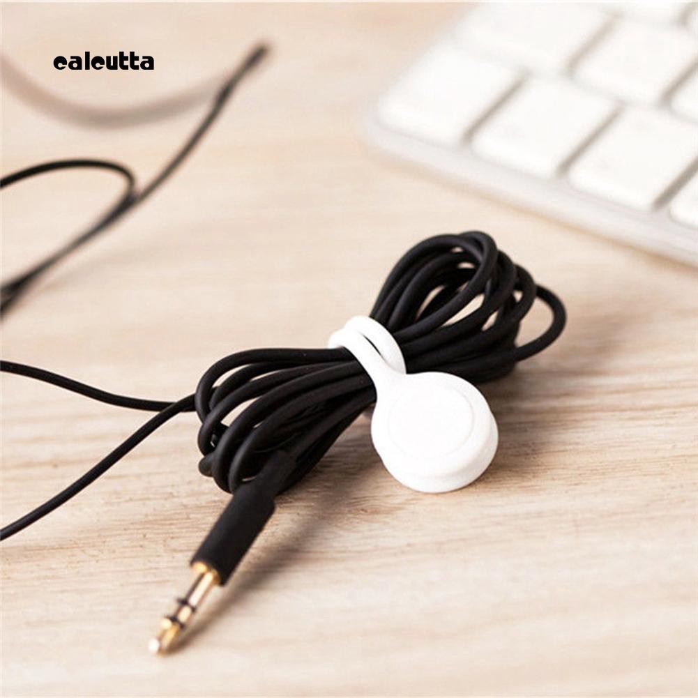 Bộ 4 Dụng Cụ Quấn Dây Cáp Bằng Silicone Có Nam Châm