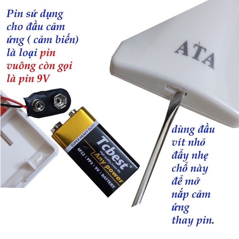 ⚡GIAO HÓA TỐC 1H⚡ Báo khách cảm ứng hồng ngoại đa năng ATA-AT338