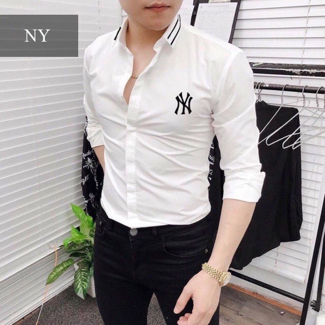 Áo Sơ Mi FREESHIP Áo Sơ mi Nam trắng Công sở - áo kiểu chất lụa cotton cao cấp vải mềm mịn, dáng slimfit trẻ đẹp