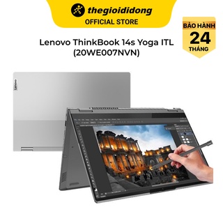 Laptop lenovo thinkbook 14s yoga itl i5 1135g7/16gb/512gb/14"f/touch/pen/win11//xám - hàng chính hãng