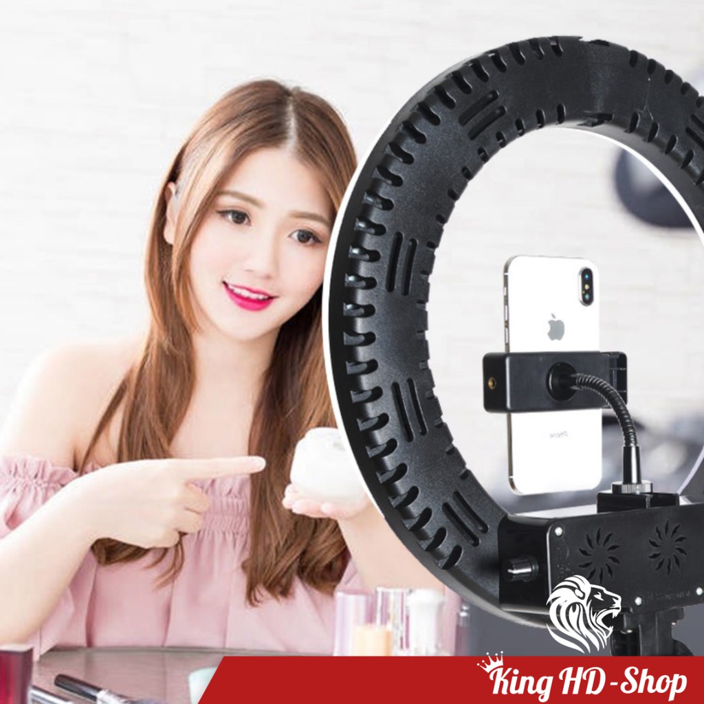 Đèn livestream 36cm, bán hàng chuyên nghiệp, make up, phun xăm, nối mi bảo hành 1 năm