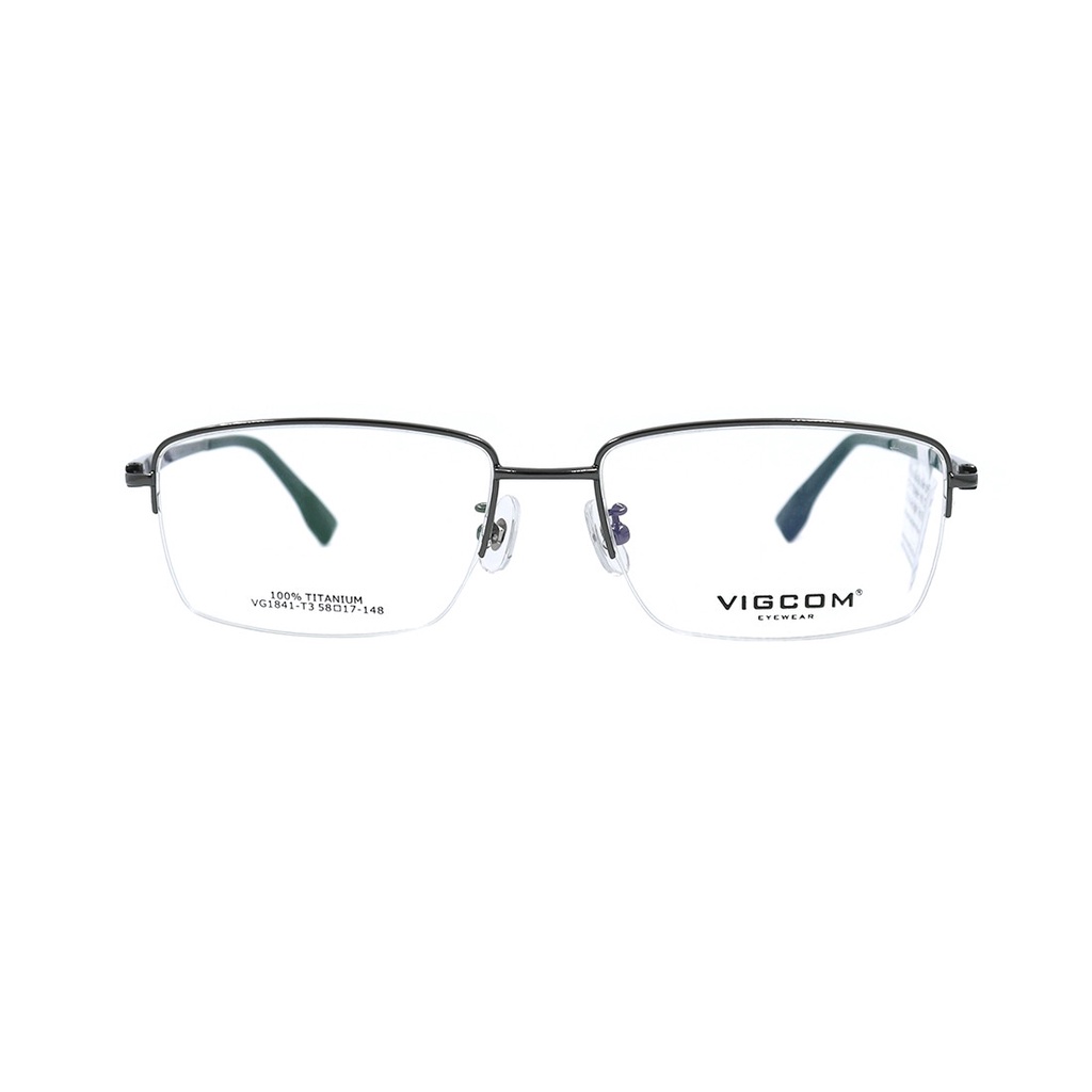 Gọng kính nam nữ thời trang Vigcom VG1841 T3 nhiều màu chính hãng, thiết kế dễ đeo bảo vệ mắt
