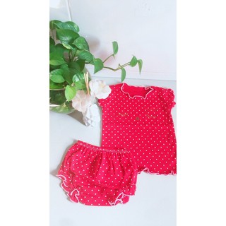 Đồ sơ sinh hotga, bộ thun, chất mát, đồ bộ sơ sinh bé gái hiệu hotga