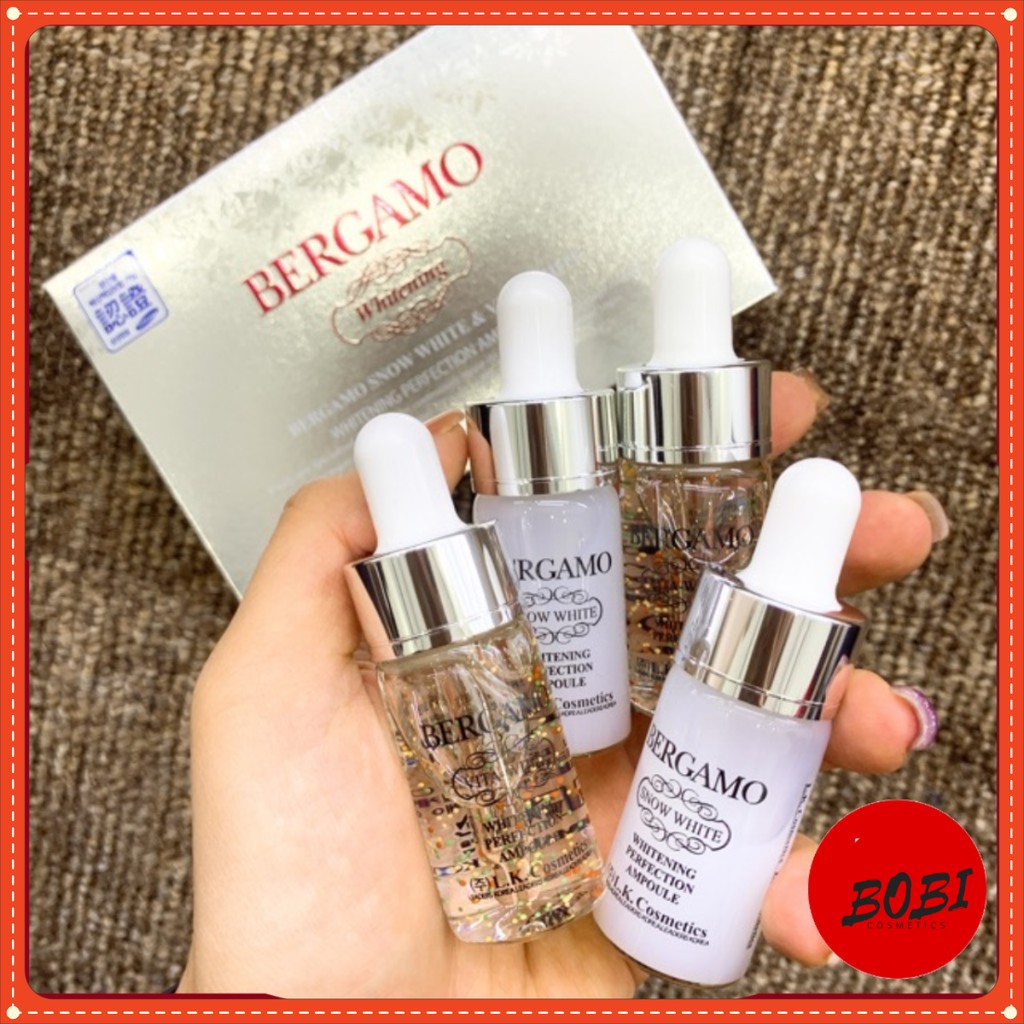 Bộ Serum Dưỡng Sáng Da BERGAMO Vita Snow White Whitening Ampoule Set 13ml X 4 Lọ