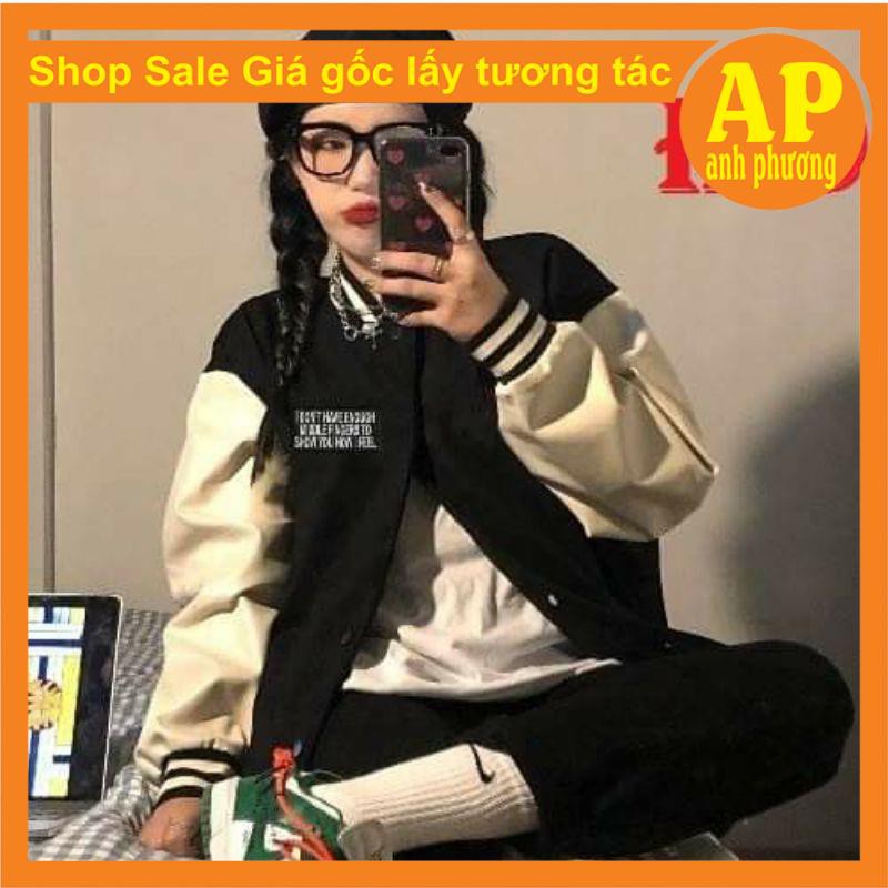 [RẺ VÔ ĐỊCH+FREESHIP]Áo bomber tay trắng Ifelli😍Chất gió mềm😍hàng 1 lớp cổ, tay áo và gấu áo có bo dệt xịn😍freesize 50kg