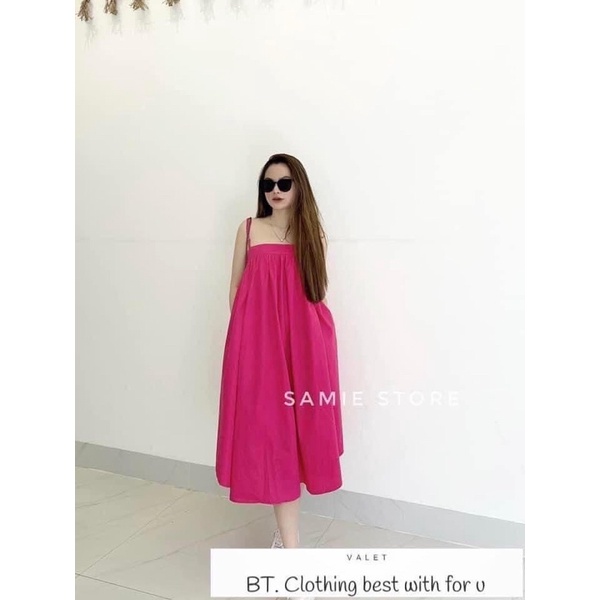 Váy Maxy 2 Dây Cúp Ngực 2 Màu Chất Đẹp Mặc Đi Biển