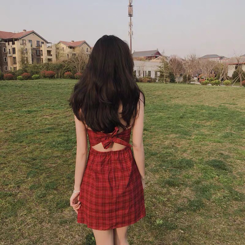 Váy 2 dây body 💖 Đầm body 2 dây phối khuy ulzzang Hàn Quốc V19 - Peyy Clothing | BigBuy360 - bigbuy360.vn