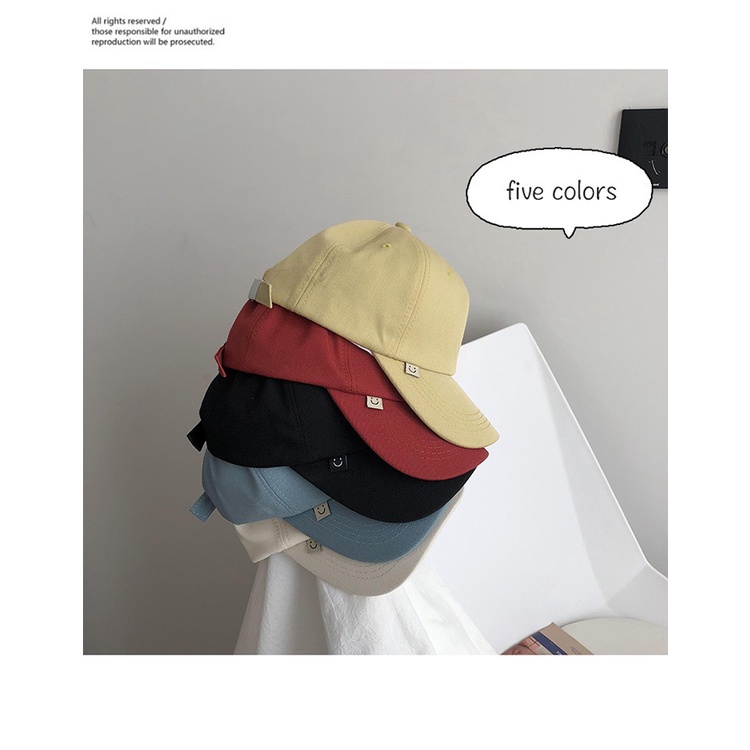 Mũ lưỡi trai trơn, nón kết nam nữ form unisex phong cách ulzzang Hàn Quốc cá tính năng động vải cotton NMC9
