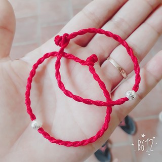 Combo 100 vòng chỉ đỏ mix bi bạc ta