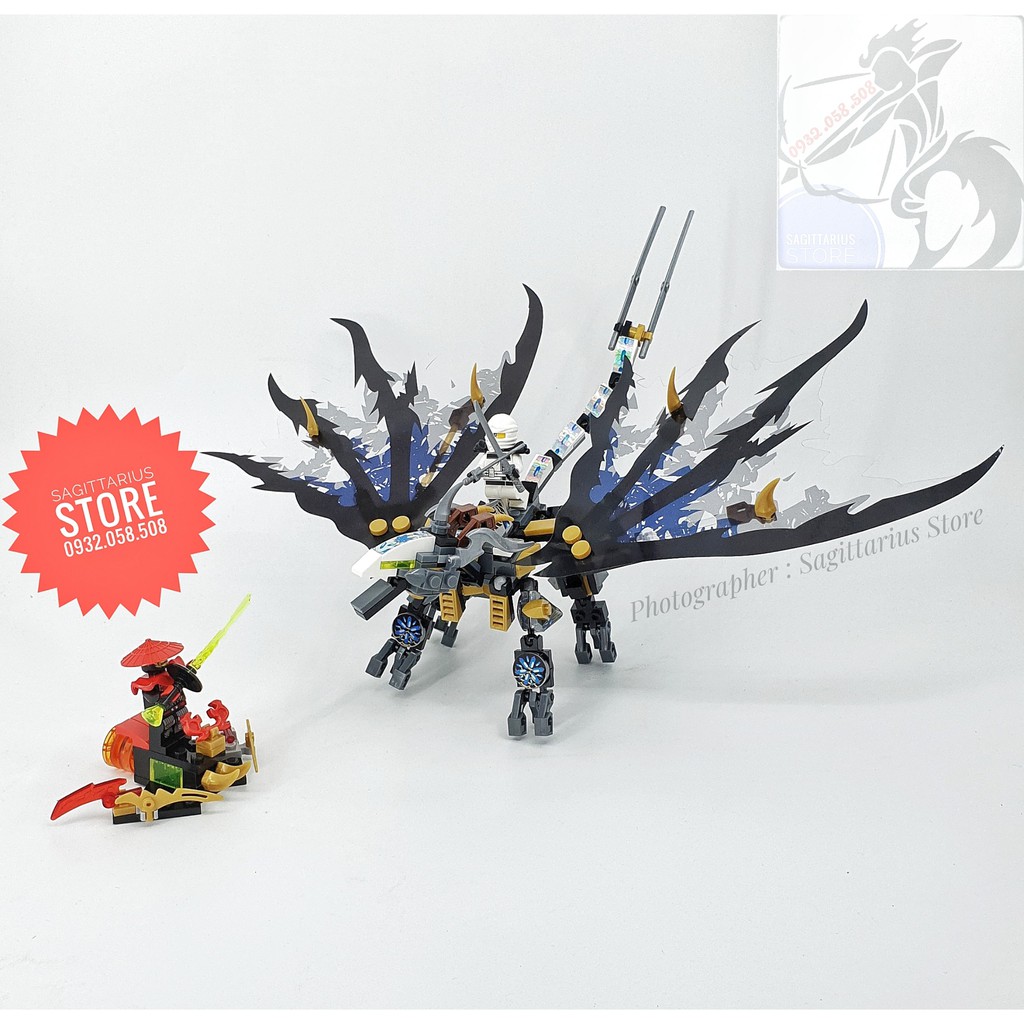 Lego Lắp Ráp Robot Rồng Bay NinjaGo 2 in 1 - Quan Guan 635