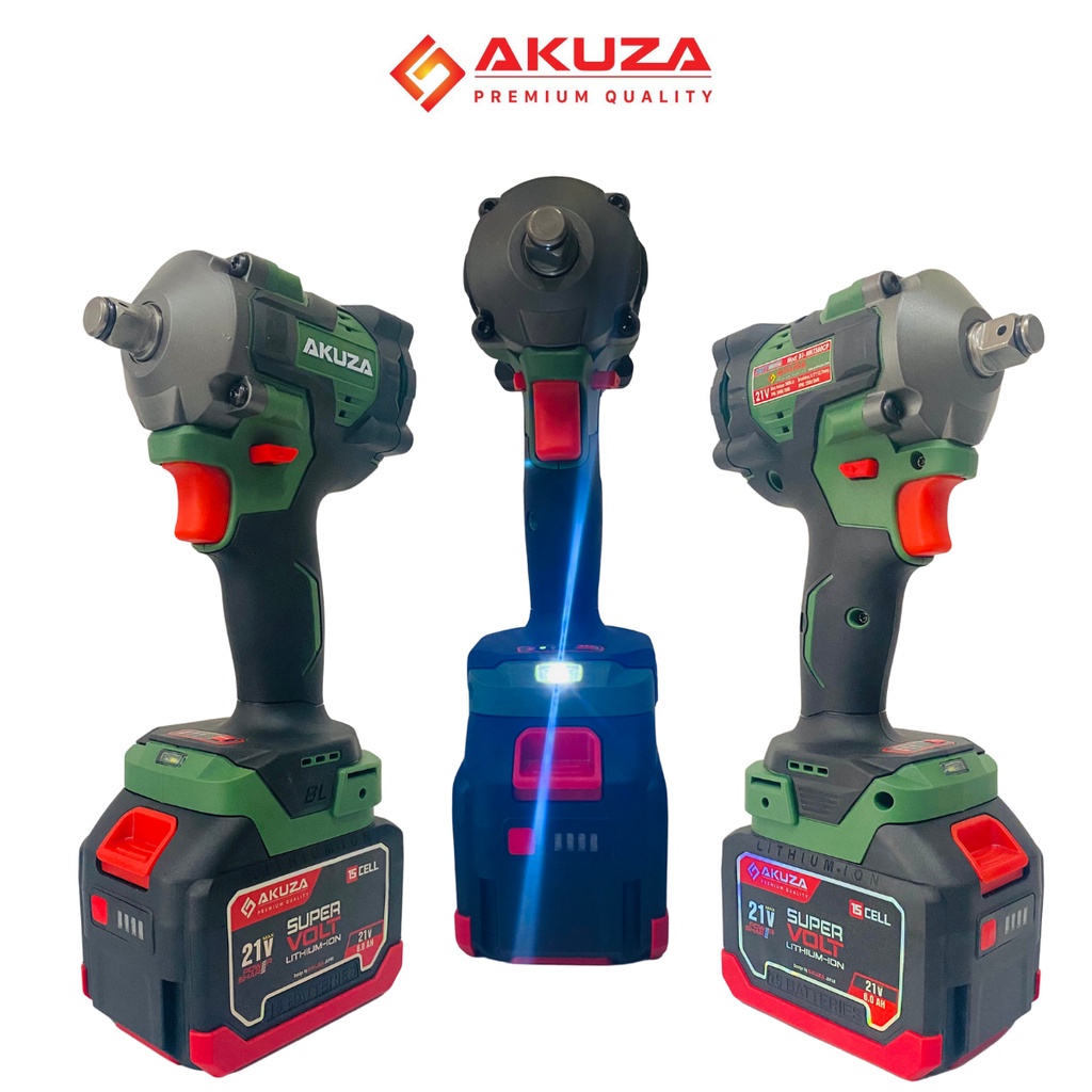 MÁY SIẾT BULONG PIN AKUZA AK B1 - 380Nm CP, SIẾT BULONG KHÔNG CHỔI THAN - SIẾT BULONG, KHOAN, VẶN VÍT