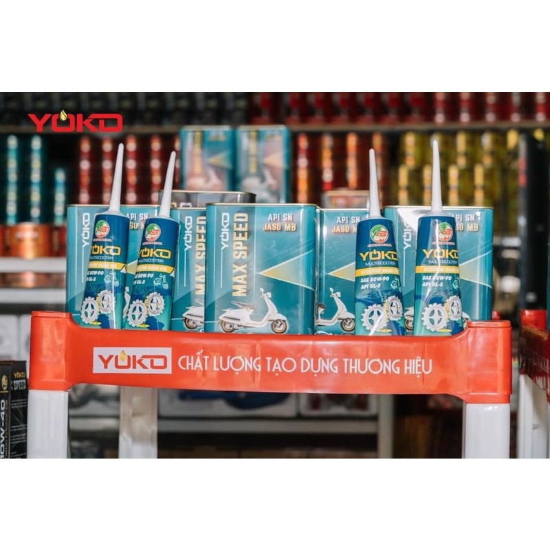 Yoko Maxspeed Scooter 5W-40 100% tổng hợp tặng ngay nhớt hộp số Yoko 120ml