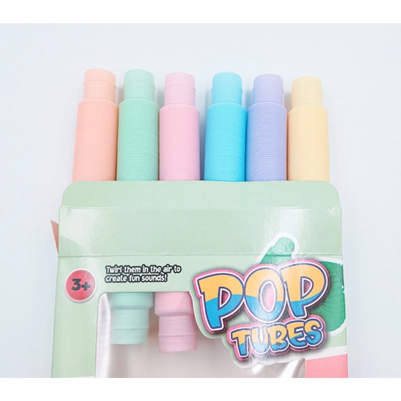 pop tubes - ống nhựa giải nén và kéo dài tạo ra âm thâm vui tai giảm stress ( nhiều màu , nhiều size )