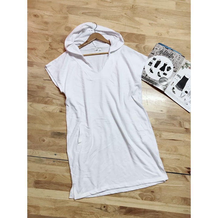 Đầm hoodie cổ tim xuất xịn