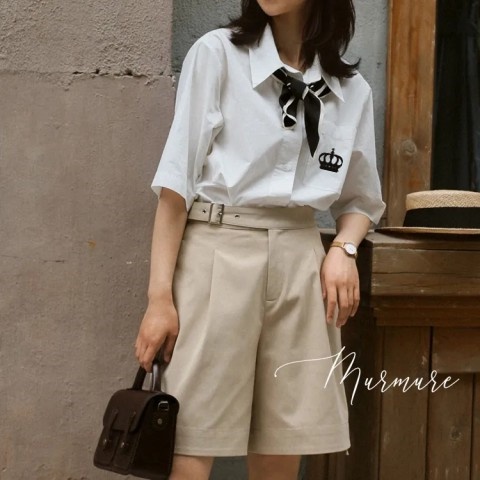 NRVP Áo Sơ Mi Dáng Rộng Thời Trang Hàn Quốc 2022 Dành Cho Nữ