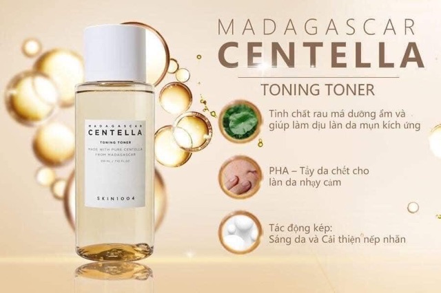 Nước hoa hồng rau má centella toner