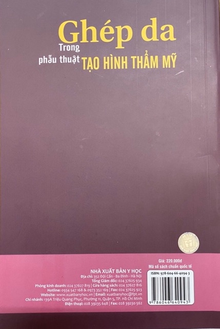 Sách - Ghép da trong phẫu thuật tạo hình thẩm mỹ