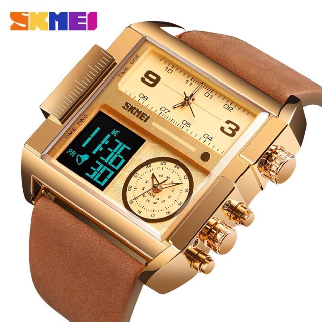 ĐỒNG HỒ NAM SKMEI 1391 DÂY DA - DHA671