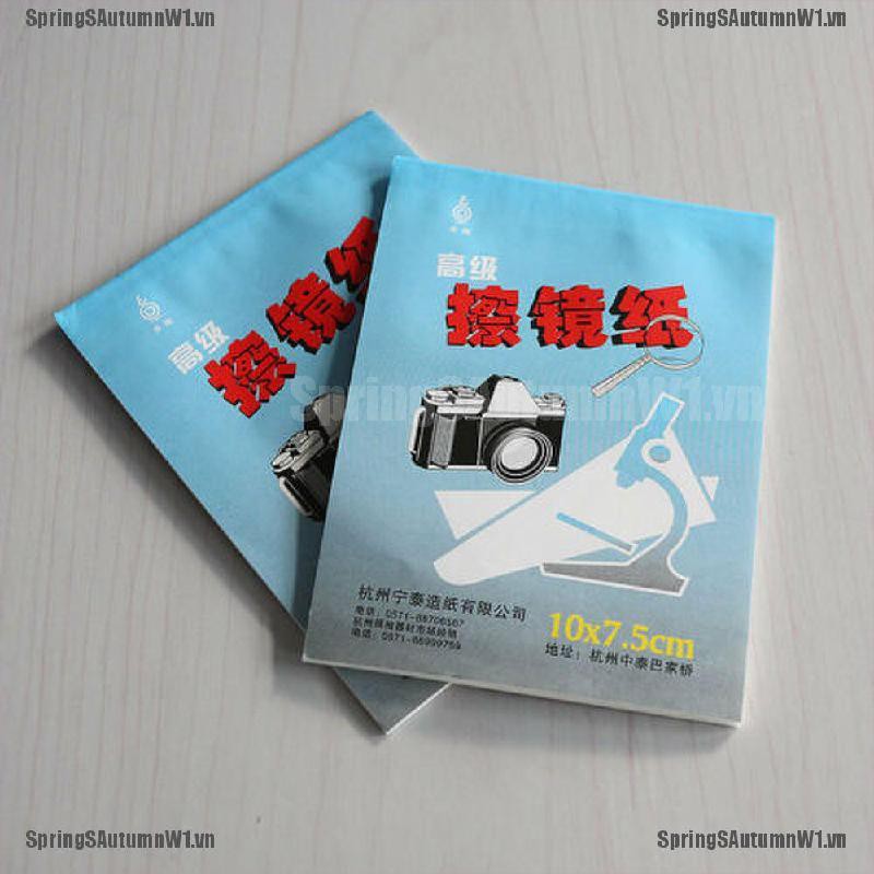 [Spring] 5X 50 Sheets Soft Camera Lens Optics Tissue Cleaning Clean Paper Wipes Booklet [VN]