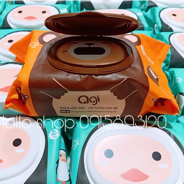 Khăn ướt AGI Hàn Quốc 100 tờ