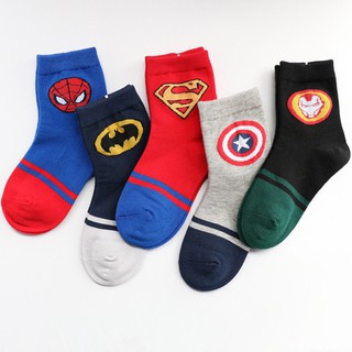 Tất bé trai bé gái in hình siêu nhân, khủng long, in hình gấu ngộ nghĩnh MSTAT2001 (1 đôi)