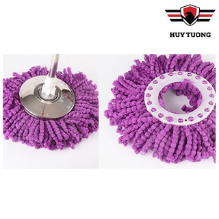 Cây lau nhà 360 độ inox thái lan G7 kèm bông lau nhà, cây lau nhà thông minh bông tròn đa năng dễ thay  - Huy Tưởng