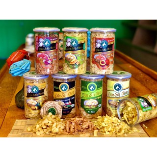 Dừa sấy giòn hương trái cây Cocofarm 7 vị - Lon 200g