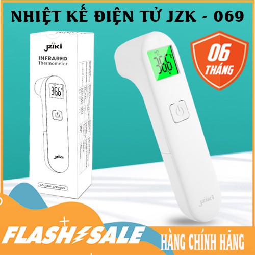 Nhiệt Kế Hồng Ngoại Điện Tử Đa Năng JZK - 069 - Bảo hành 06 tháng ( Tặng kèm pin )
