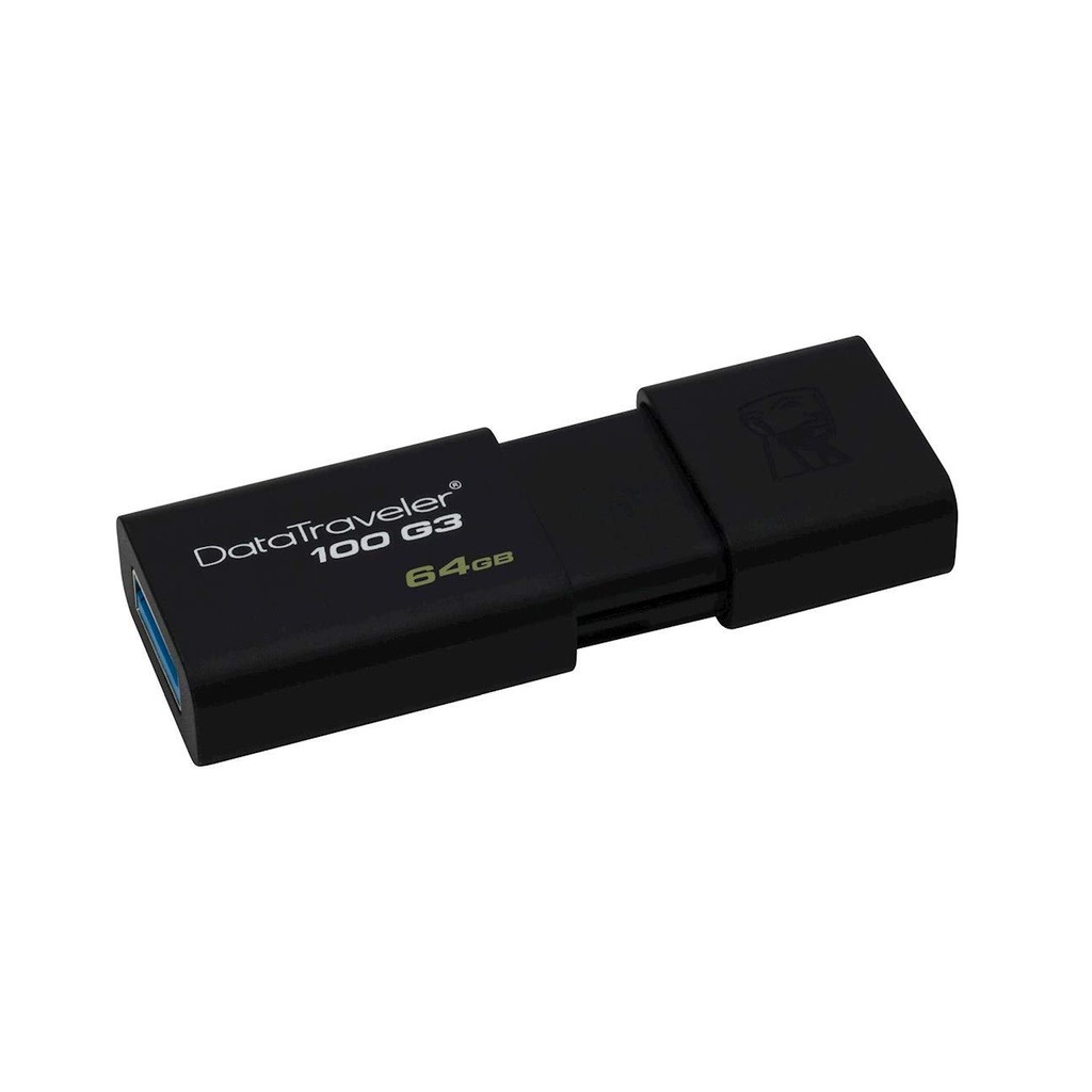 USB Kingston DT100G3 16GB / 32GB / 64GB nắp trượt tốc độ upto 100MB/s - Hãng phân phối chính thức