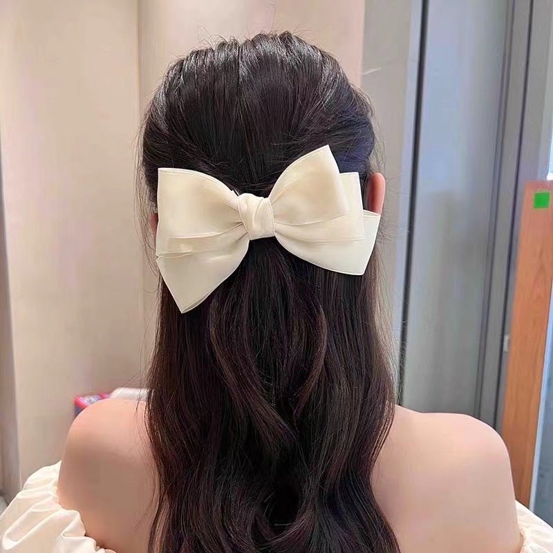 Kẹp Tóc Nơ Ba Lớp Thoát Hiểm Kiểu Công Chúa Đáng Yêu 2022