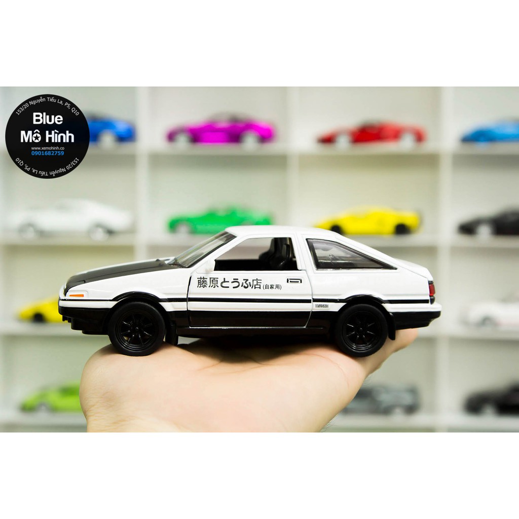 Blue mô hình | Xe mô hình Toyota AE86 Trueno Apex Hatchback Initial D tỷ lệ 1:32