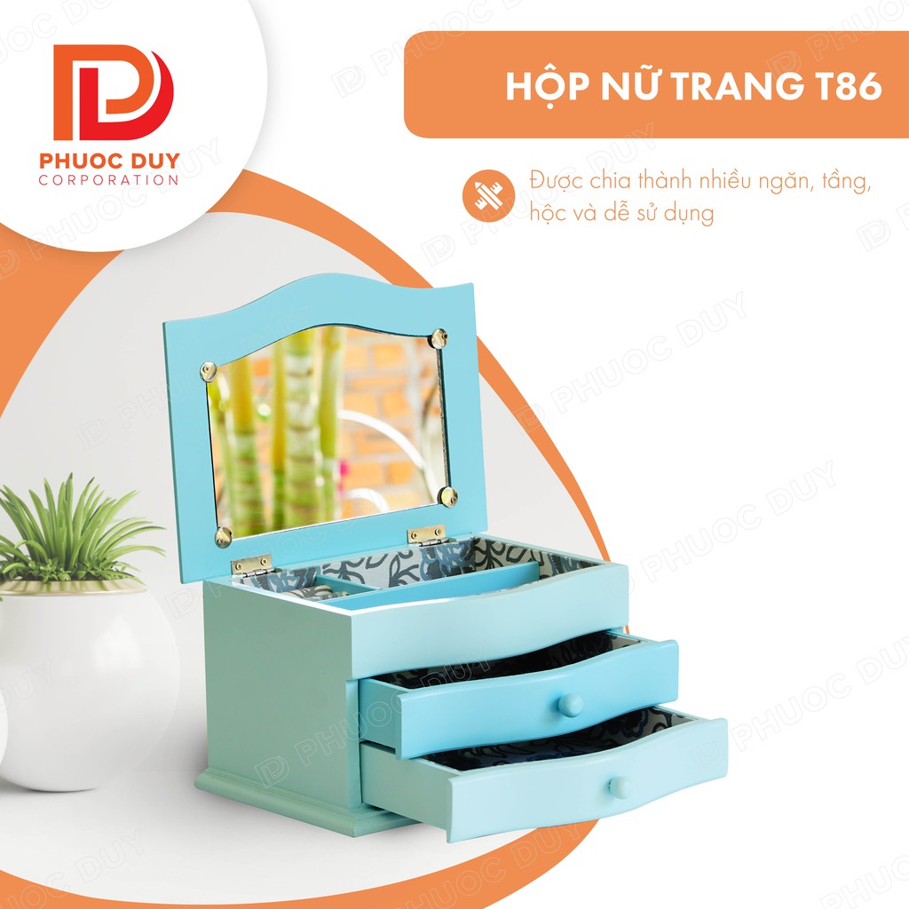 Tủ mini để bàn đa năng - Tủ nữ trang mỹ phẩm T86
