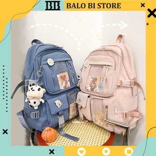 Balo nữ ulzzang đi học ulzzang nữ đẹp thời trang giá rẻ màu pastel nhẹ nhàng xinh xắn ( tặng kèm 3 sticker ) ulzzang 6