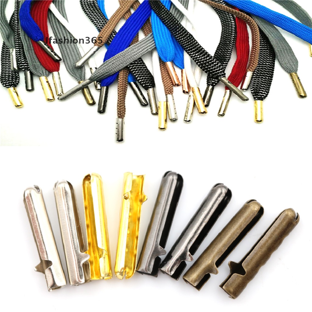 Set 10 đầu bọc dây giày bằng kim loại 365 DIY chuyên dụng