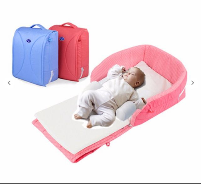 Túi du lịch kiêm lôi em bé nằm cao cấp