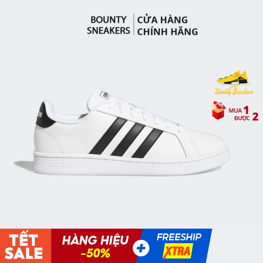 Giày adidas Grand Court thể thao trắng F36483 - Bounty Sneakers - Hàng CHÍNH HÃNG