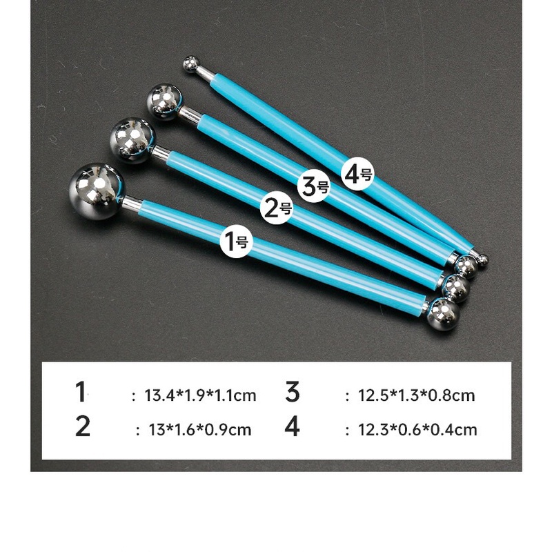 Bộ dụng cụ trang trí làm bánh handmade 4 món 8 đầu bi