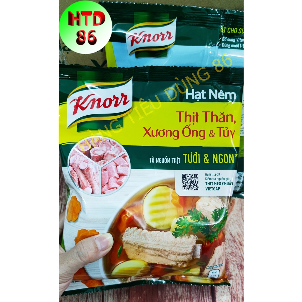 Hạt nêm thịt thăn, xương ống, tủy Knorr